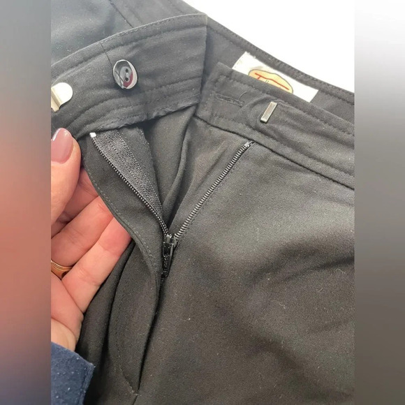 Talbots flat front straight leg black‎ trousers 8P - Picture 3 of 4